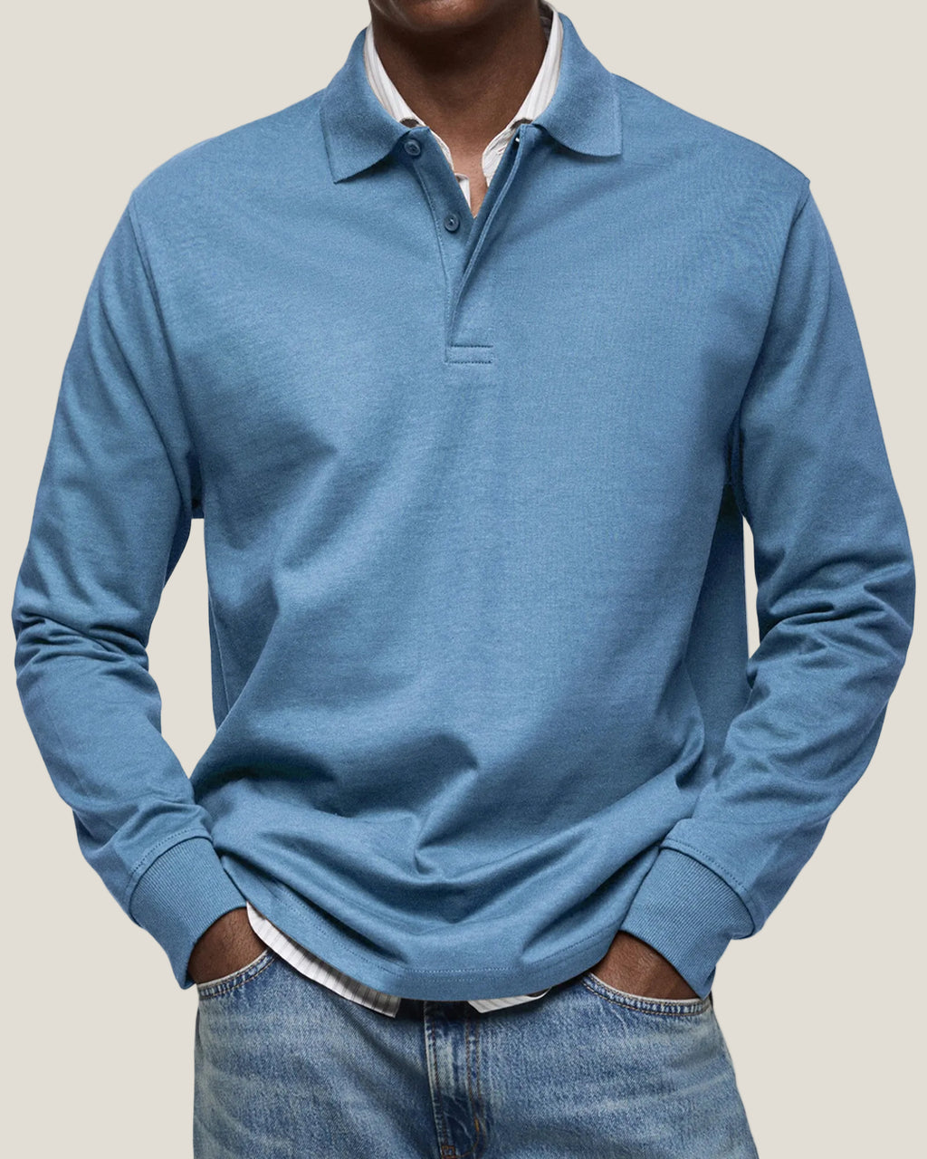 Jack | Men's Luxury Long Sleeve Polo Shirt