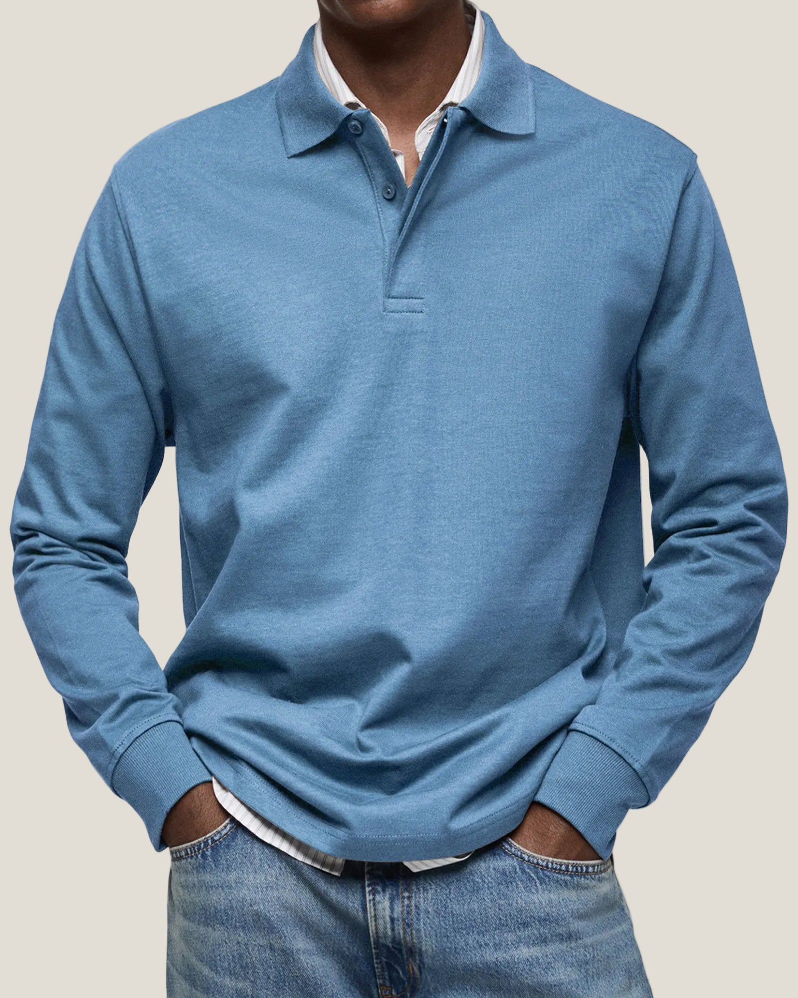 Jack | Men's Luxury Long Sleeve Polo Shirt