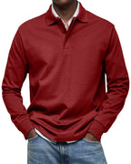 Jack | Men's Luxury Long Sleeve Polo Shirt