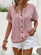 Mia | Elegant Floral Print Blouse