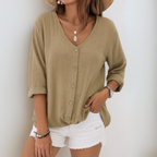 Peyton | Summer Blouse With Buttons