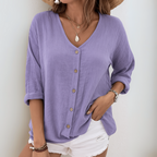 Peyton | Summer Blouse With Buttons