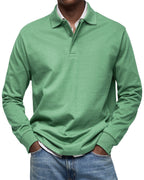 Jack | Men's Luxury Long Sleeve Polo Shirt