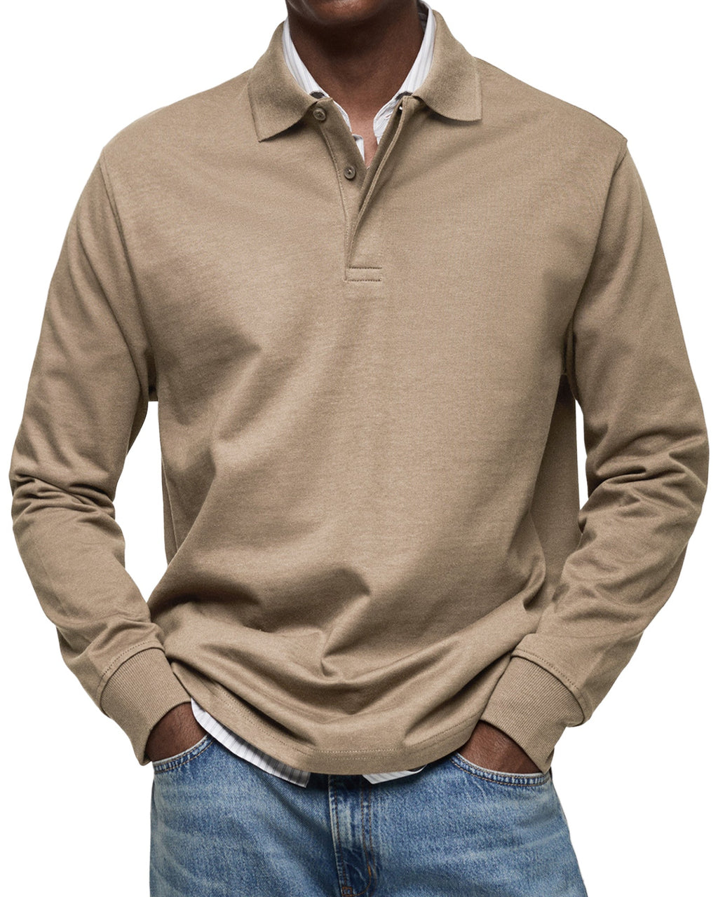 Jack | Men's Luxury Long Sleeve Polo Shirt