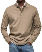 Jack | Men's Luxury Long Sleeve Polo Shirt