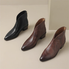 Sage | Bottines à talon bas de luxe