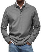 Jack | Men's Luxury Long Sleeve Polo Shirt