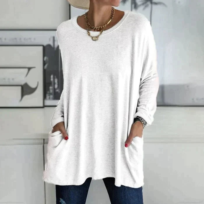 Alina | Long Sleeve Pocket Tee