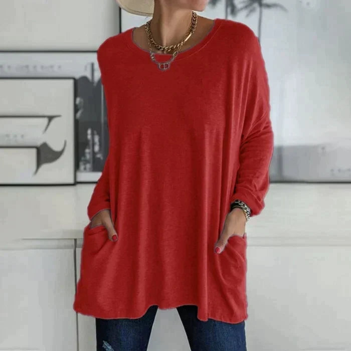 Alina | Long Sleeve Pocket Tee