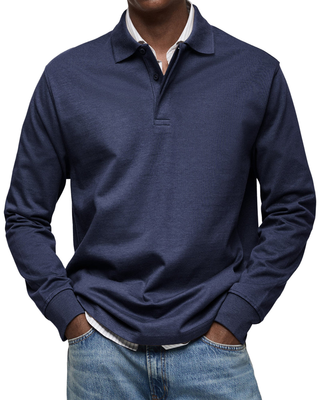 Jack | Men's Luxury Long Sleeve Polo Shirt