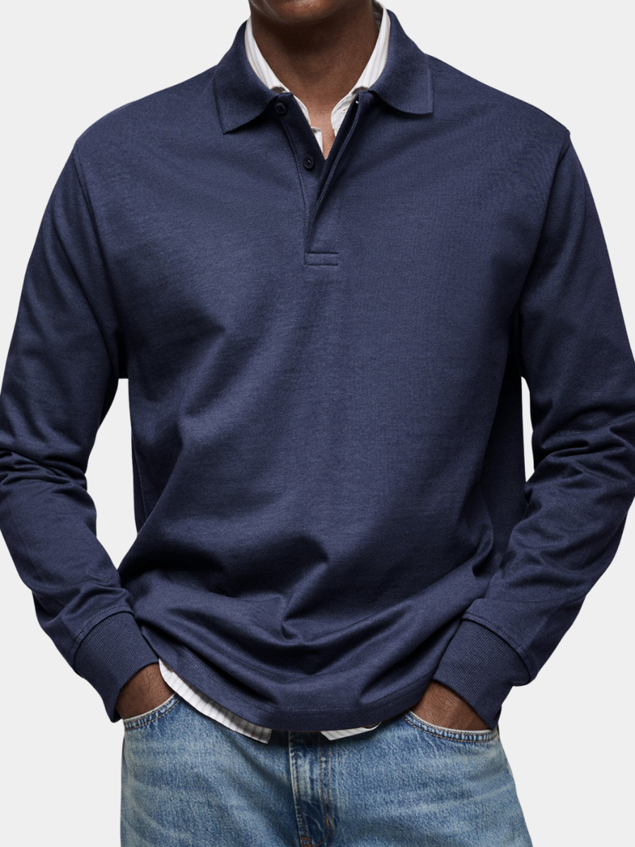 Jack | Men's Luxury Long Sleeve Polo Shirt