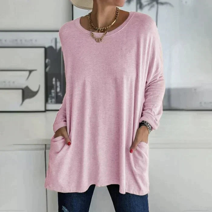Alina | Long Sleeve Pocket Tee