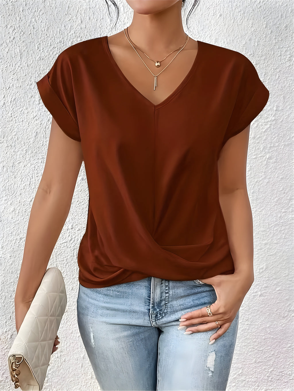 Quinn | Elegant V-Neck Top