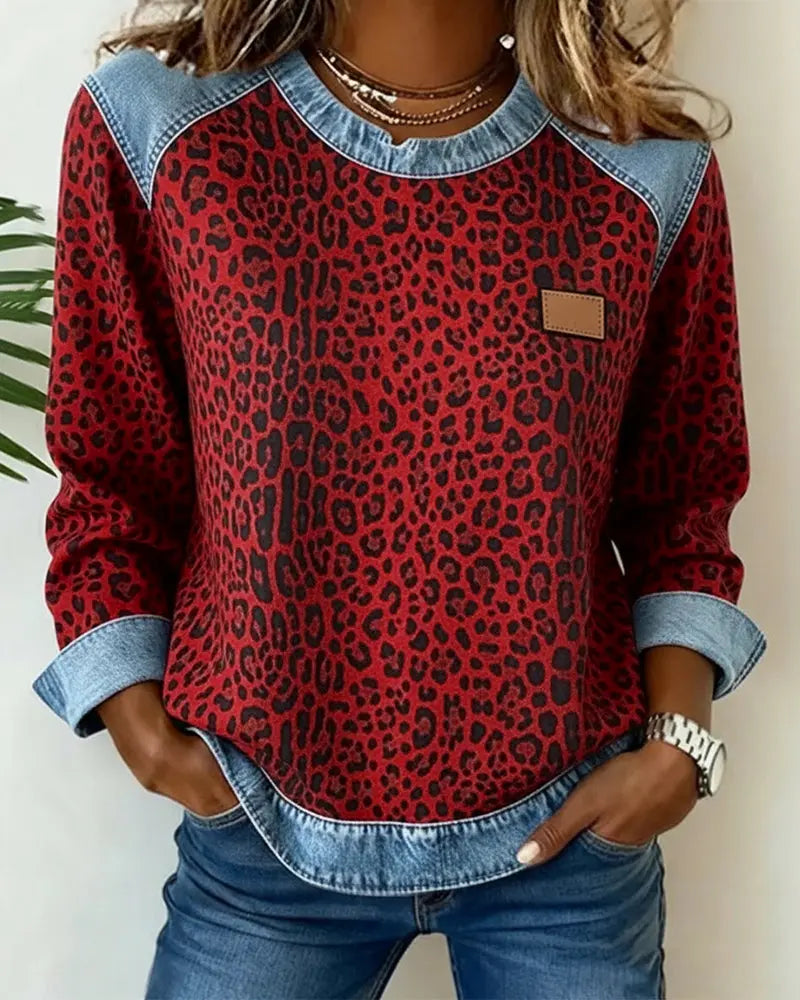 Ophélie | Elegant Leopard Sweater