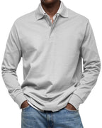Jack | Men's Luxury Long Sleeve Polo Shirt