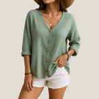 Peyton | Summer Blouse With Buttons