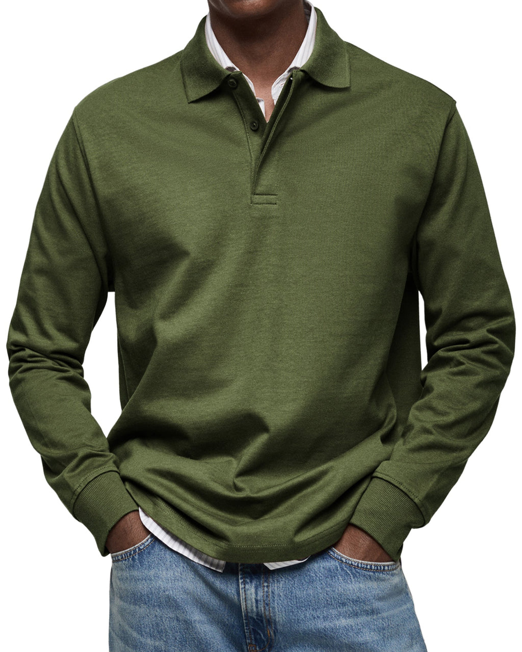 Jack | Men's Luxury Long Sleeve Polo Shirt