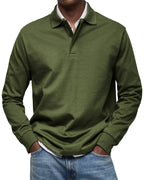 Jack | Men's Luxury Long Sleeve Polo Shirt