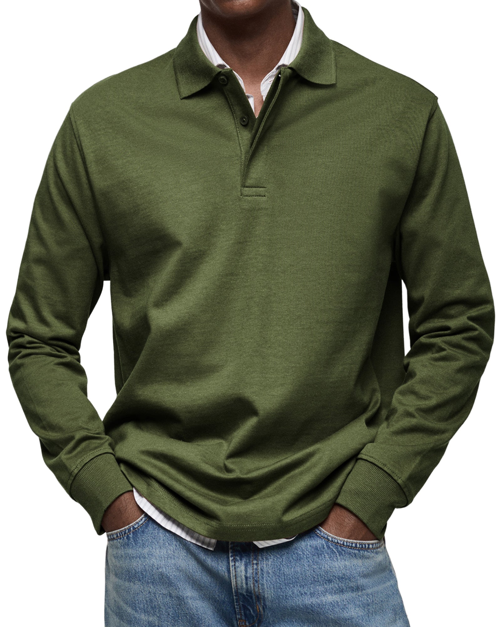 Jack | Men's Luxury Long Sleeve Polo Shirt