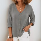 Peyton | Summer Blouse With Buttons