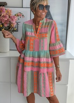 Luma | Geometric Breeze Mini Dress