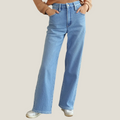 Caroline | High-Waisted Straight-Leg Jeans