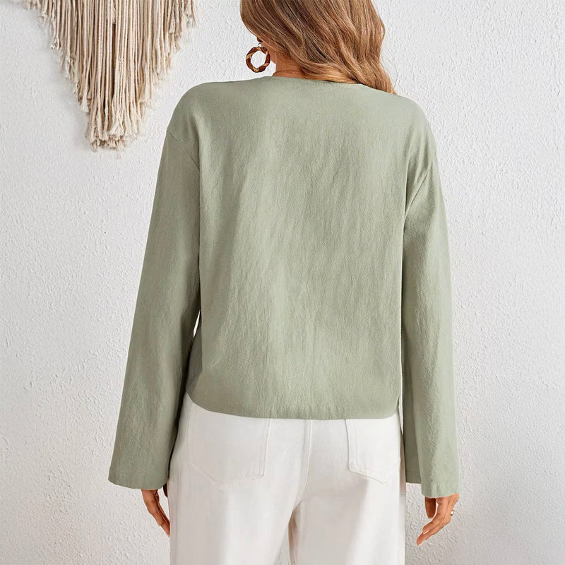 Lucy | Striking Lace-Up Blouse