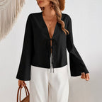 Lucy | Striking Lace-Up Blouse
