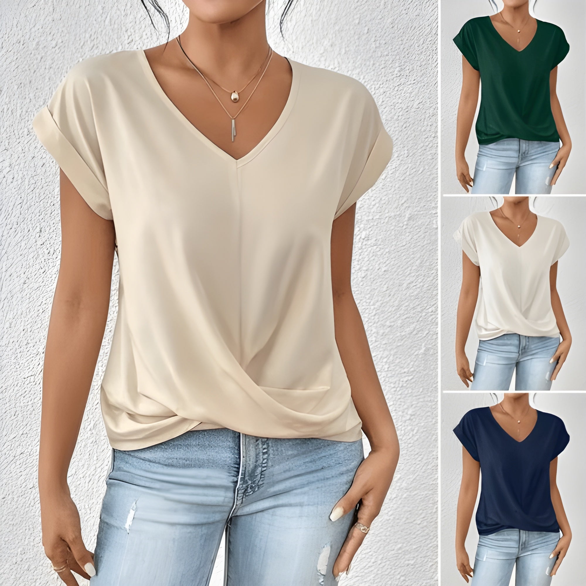 Quinn | Elegant V-Neck Top