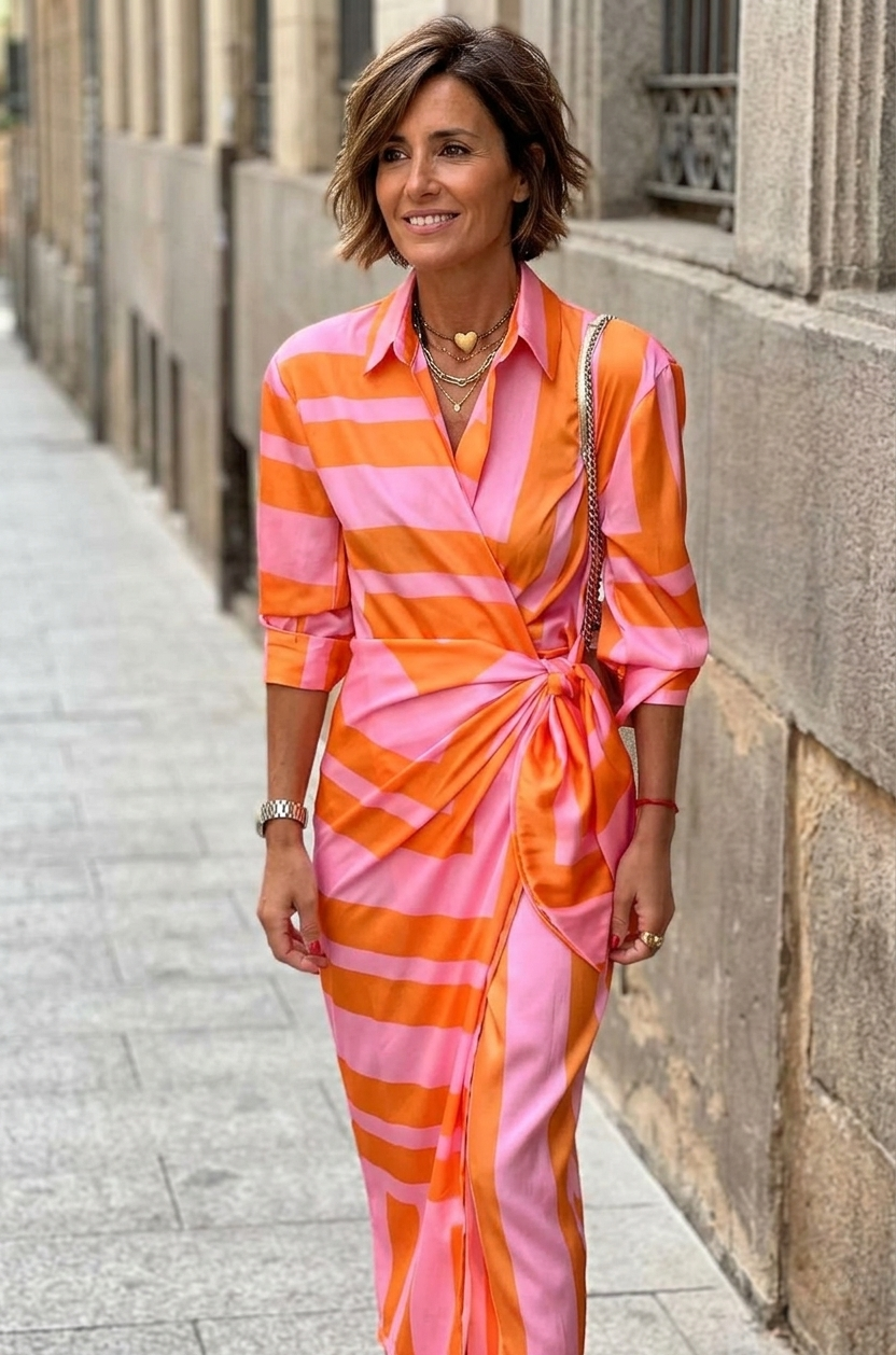 Paisley | Wrap-Style Printed Dress