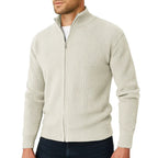 Daniel | Classic Ribbed Full-Zip Cardigan