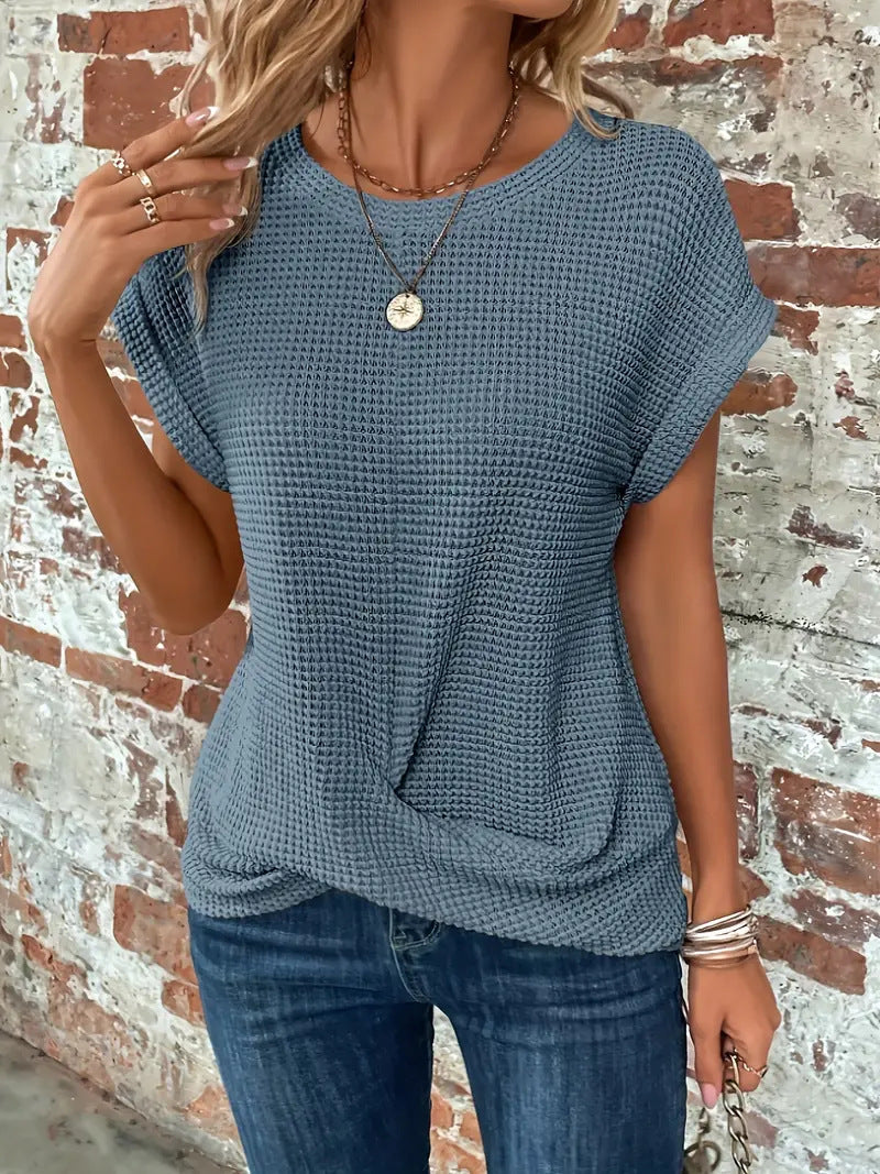 Livia | Classic Crew Neck Blouse