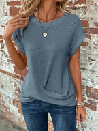 Livia | Classic Crew Neck Blouse