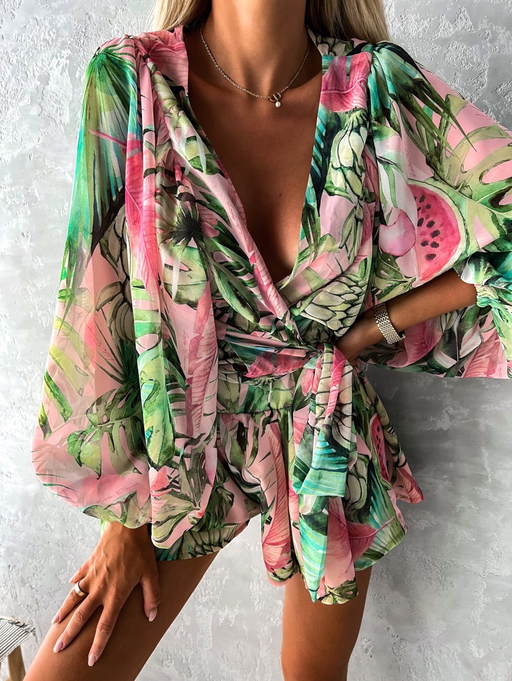Lyra | Tropical Romper