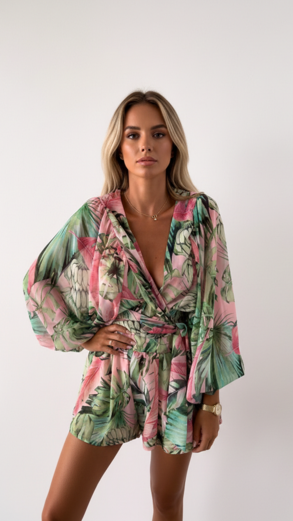 Lyra | Tropical Romper