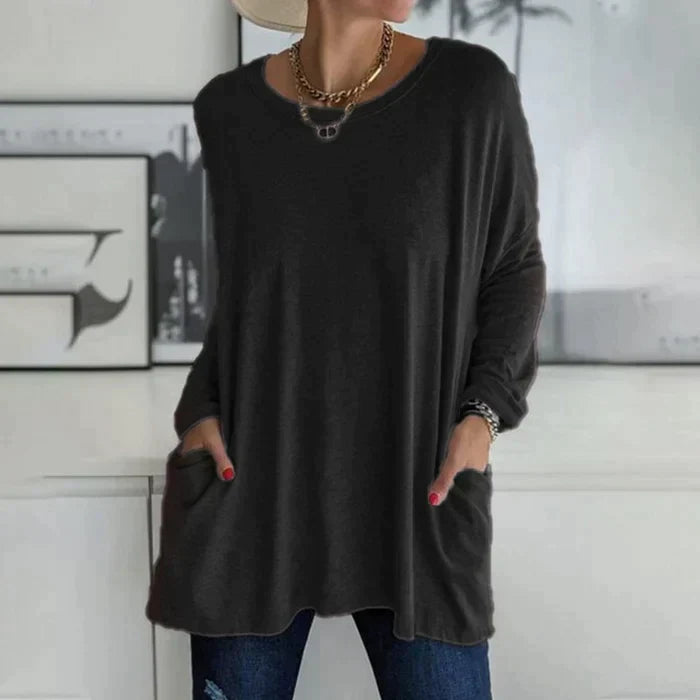 Alina | Long Sleeve Pocket Tee