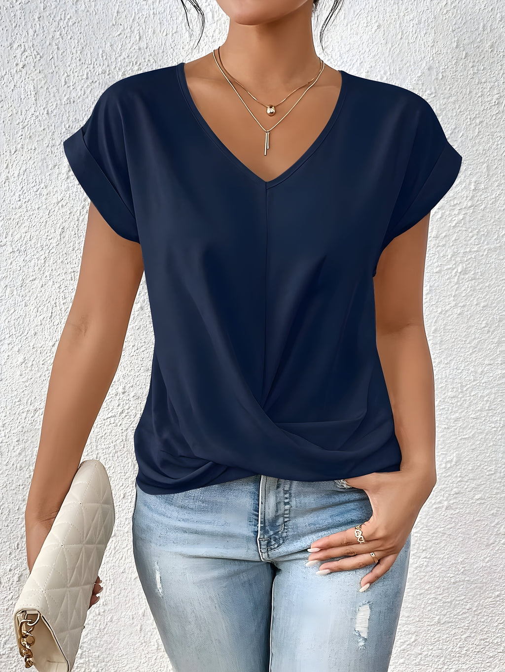 Quinn | Elegant V-Neck Top
