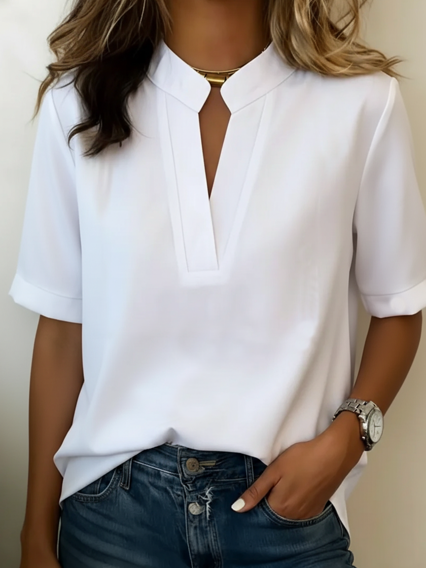 Rhea | Casual V-Neck Blouse