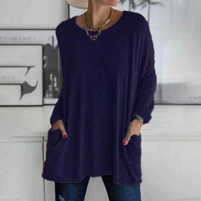 Alina | Long Sleeve Pocket Tee