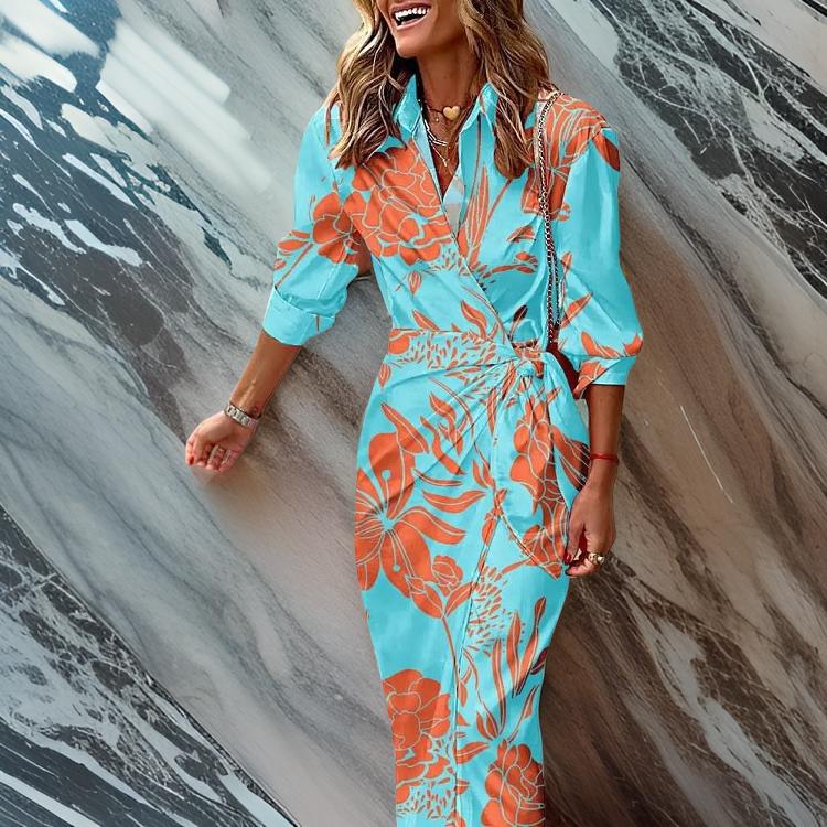 Paisley | Wrap-Style Printed Dress