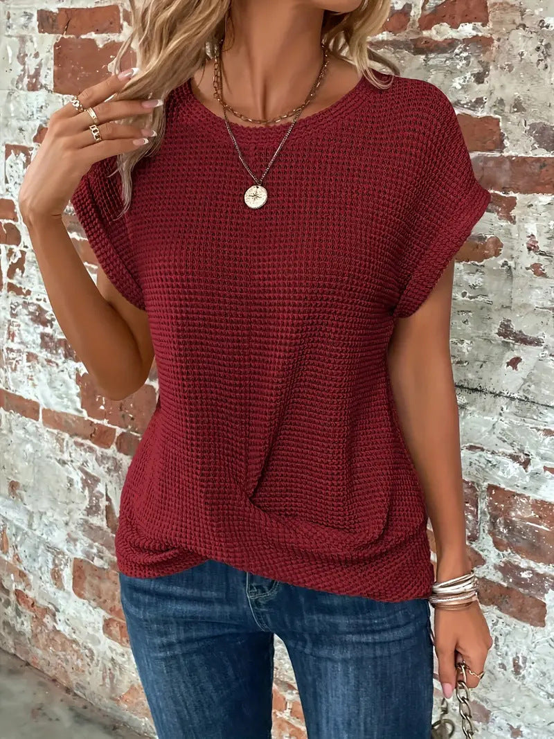 Livia | Classic Crew Neck Blouse