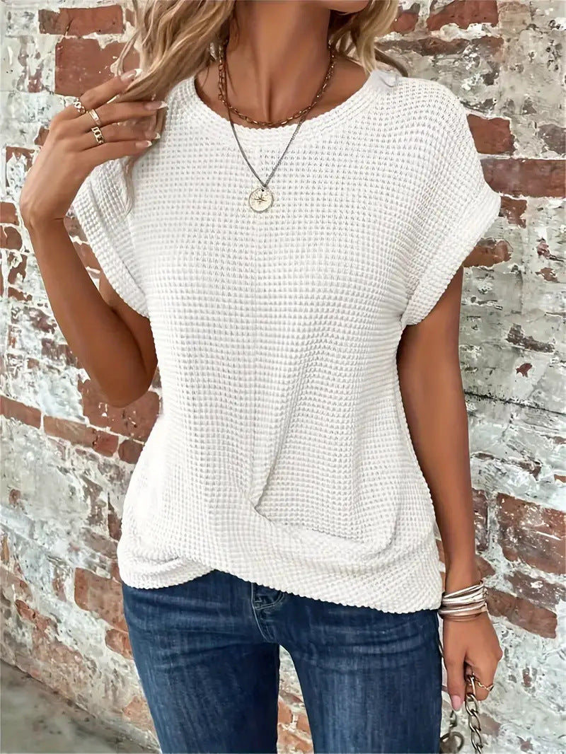 Livia | Classic Crew Neck Blouse