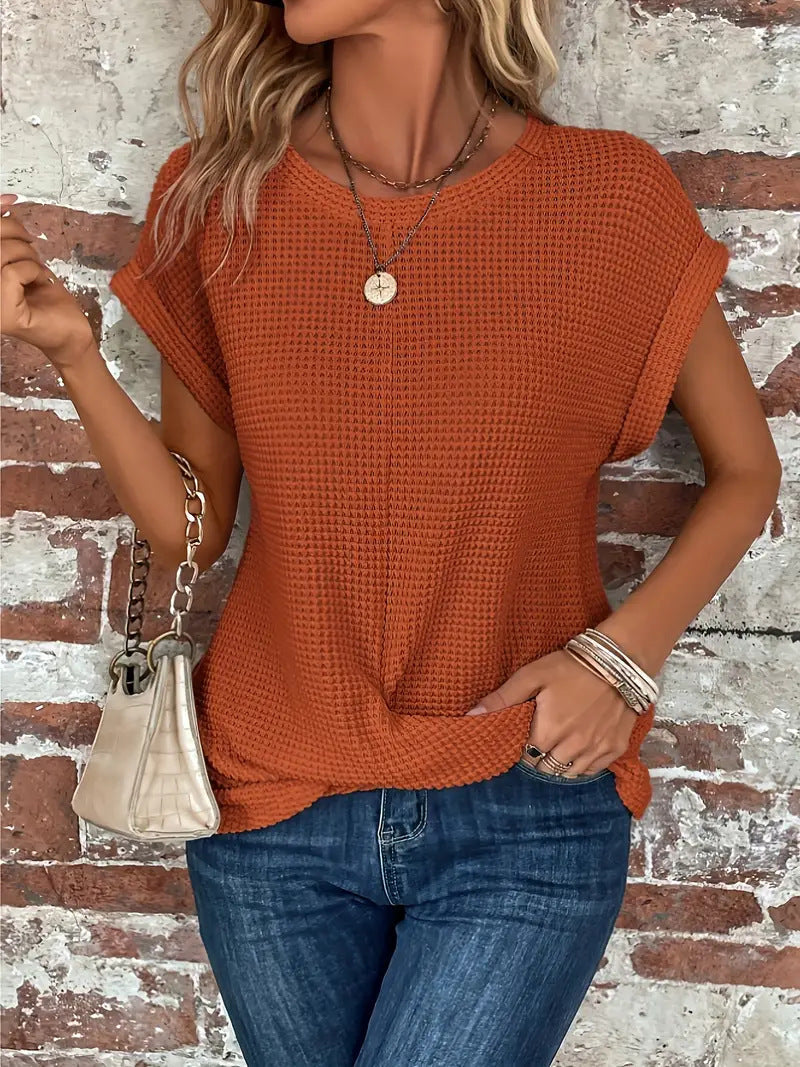 Livia | Classic Crew Neck Blouse