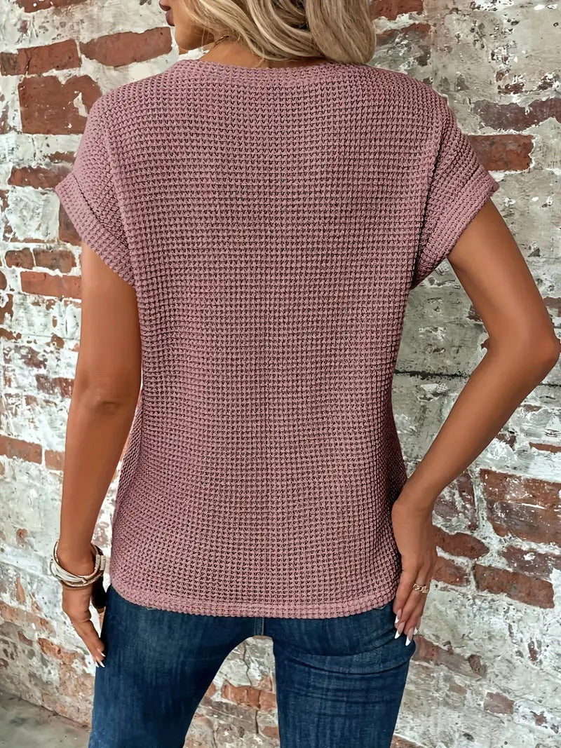 Livia | Classic Crew Neck Blouse