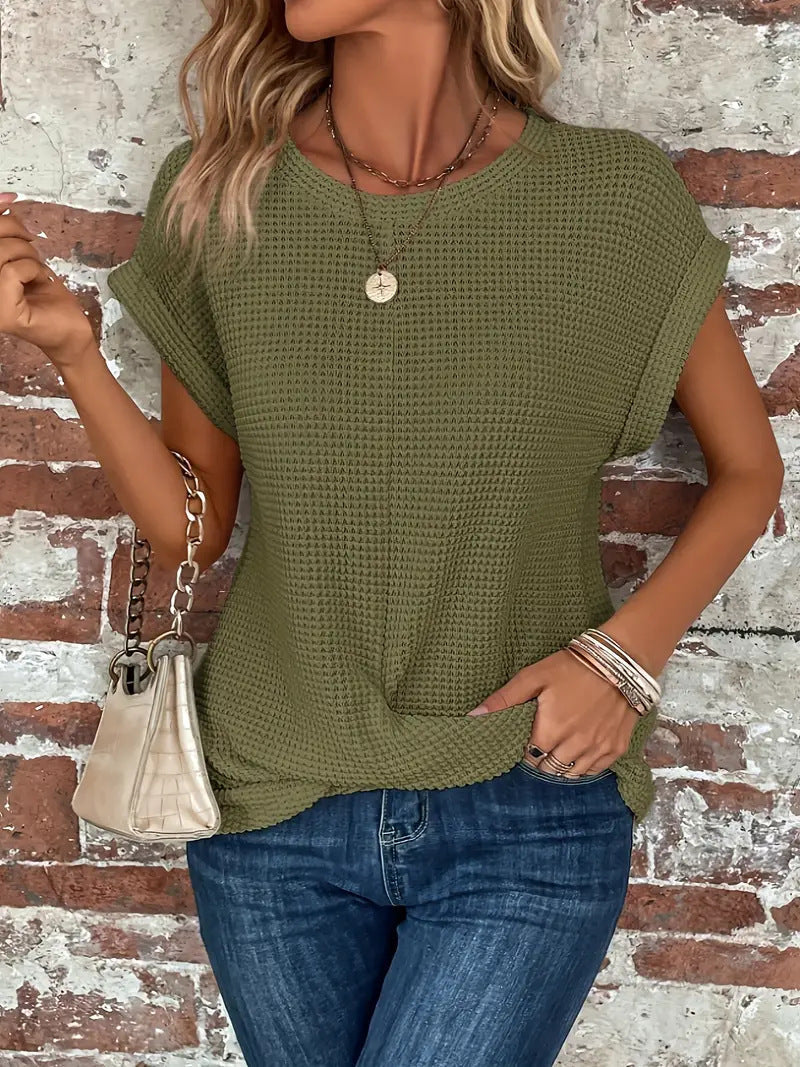 Livia | Classic Crew Neck Blouse