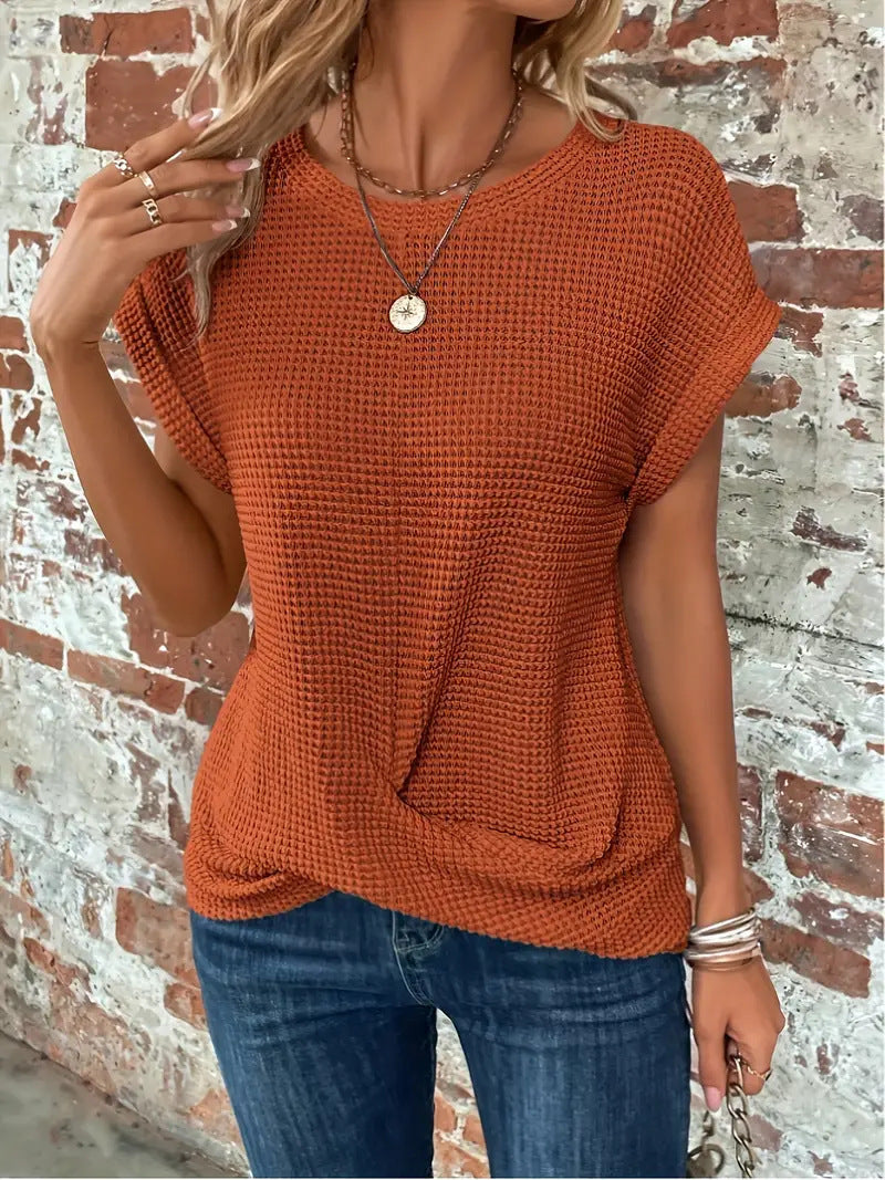 Livia | Classic Crew Neck Blouse